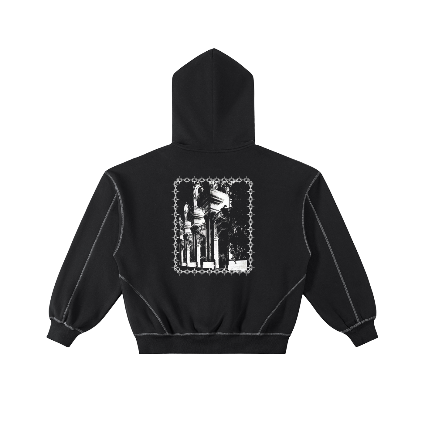 CLOAK SPORT ZIP UP STITCH HOODIE