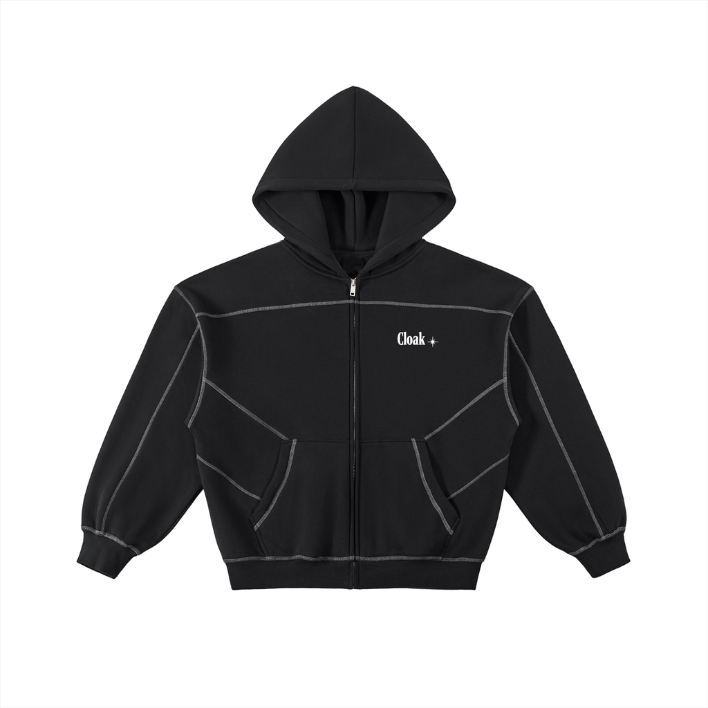 CLOAK SPORT ZIP UP STITCH HOODIE