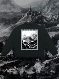 NOSFERATU'S CASTLE COLLARED CREWNECK IN DARKEST BLACK