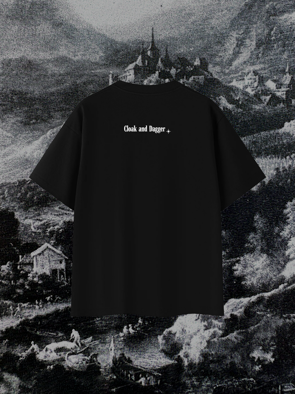 DREAM PORTAL TEE IN DARKEST BLACK