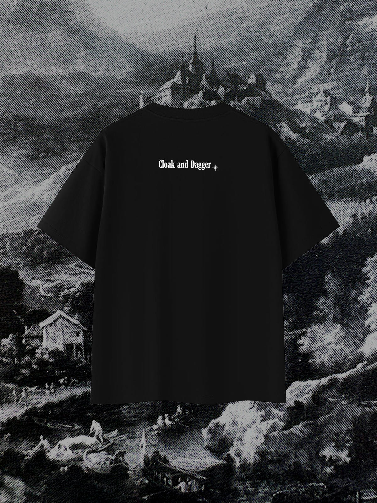 DREAM PORTAL TEE IN DARKEST BLACK