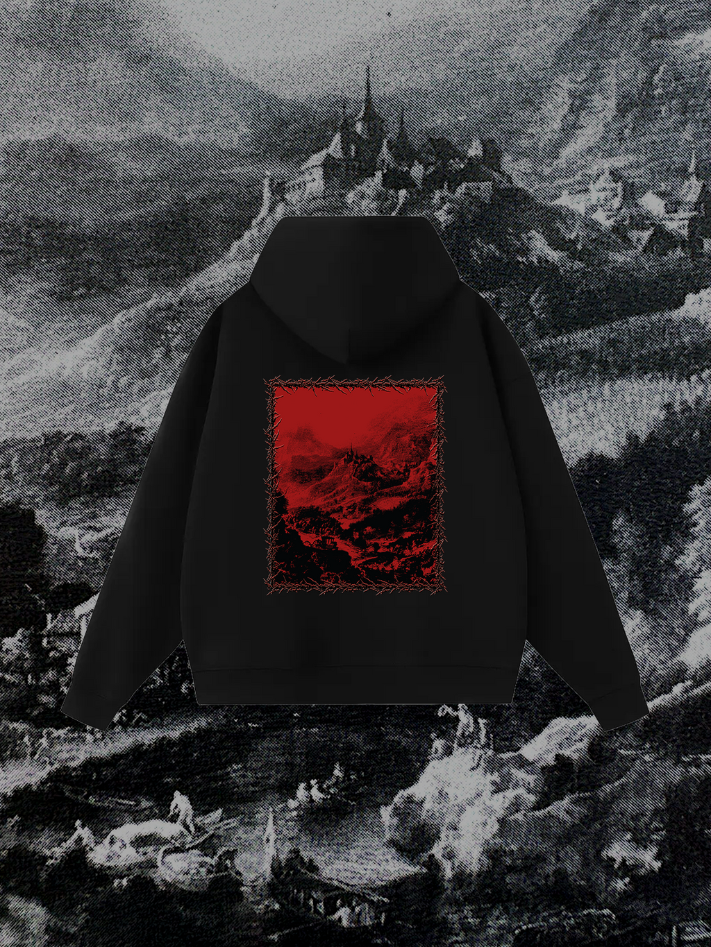 I SAW YOU IN A DREAM HOODIE IN DARKEST BLACK