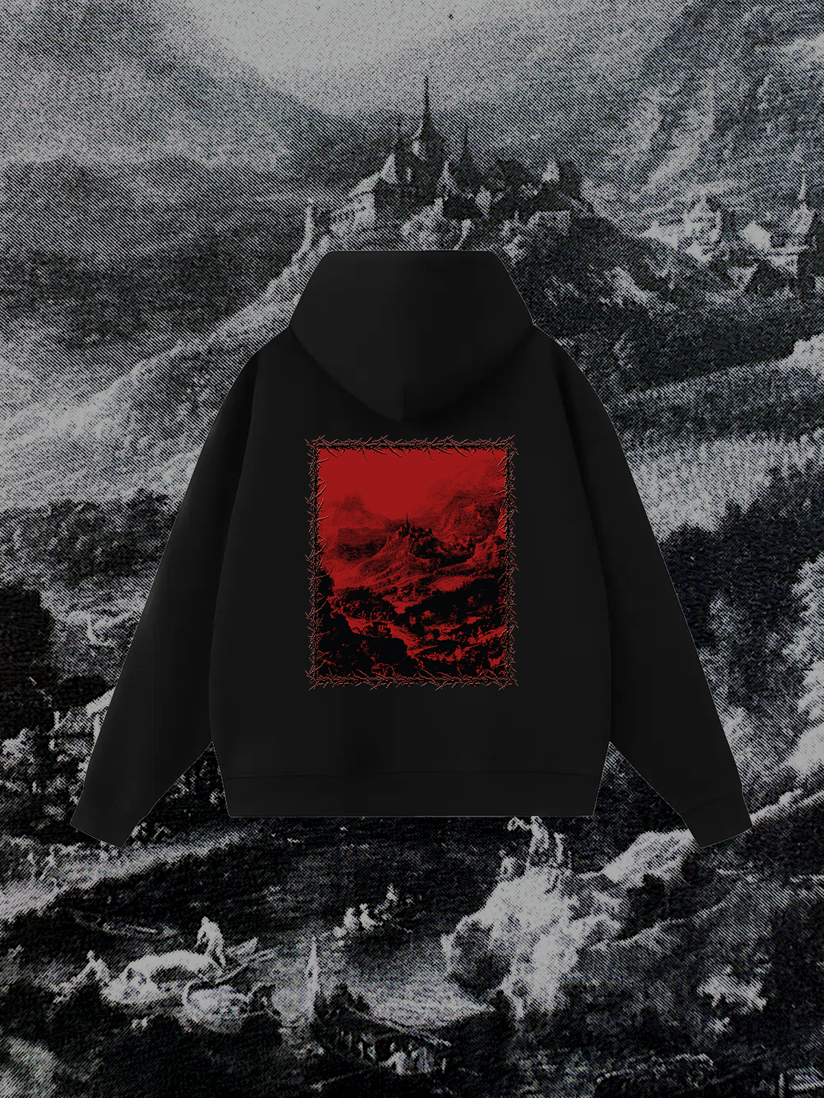 I SAW YOU IN A DREAM HOODIE IN DARKEST BLACK
