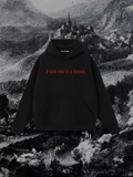 I SAW YOU IN A DREAM HOODIE IN DARKEST BLACK