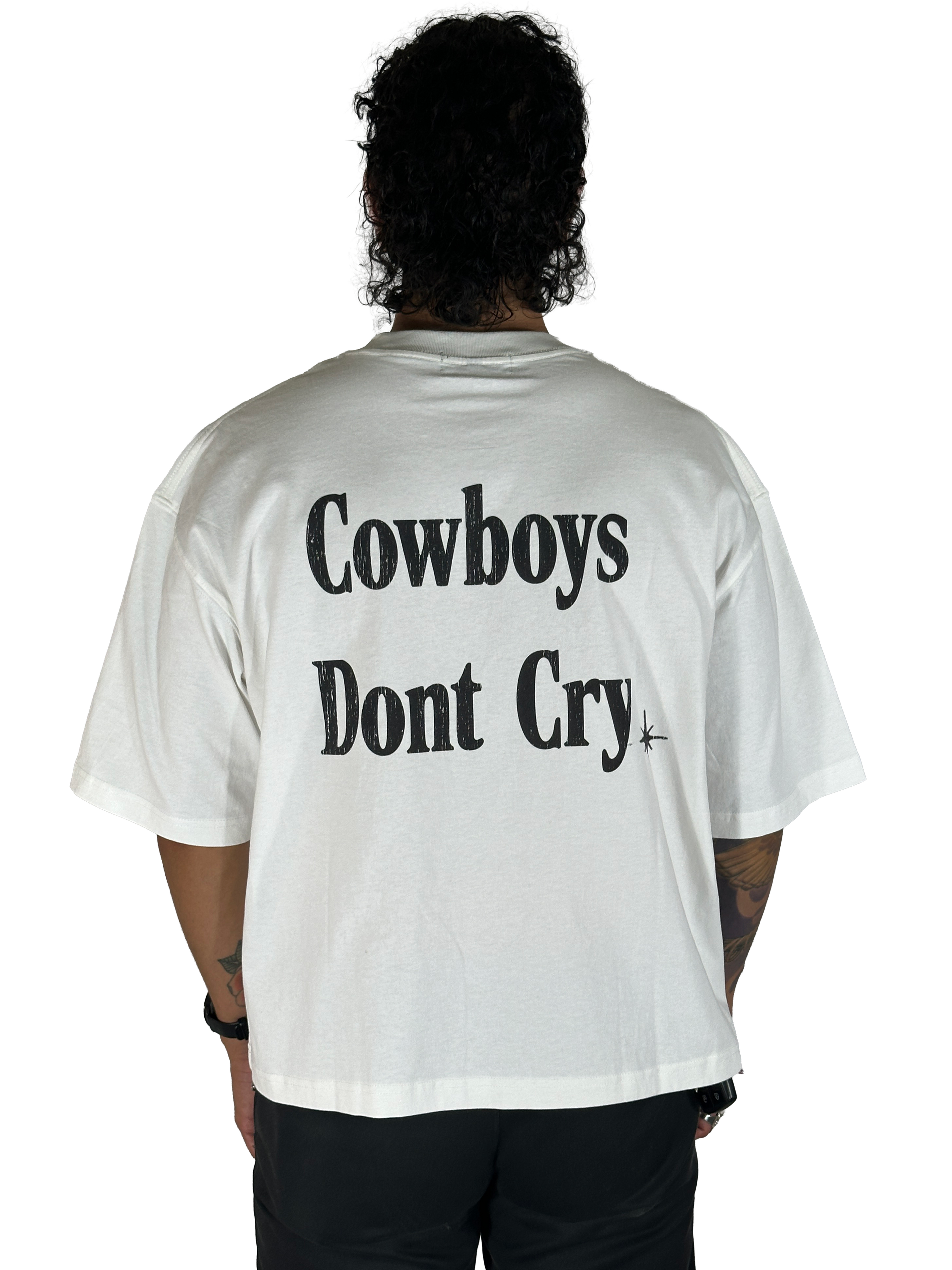 COWBOYS DON'T CRY SHIRT IN WHITE - CLOAK X RPM