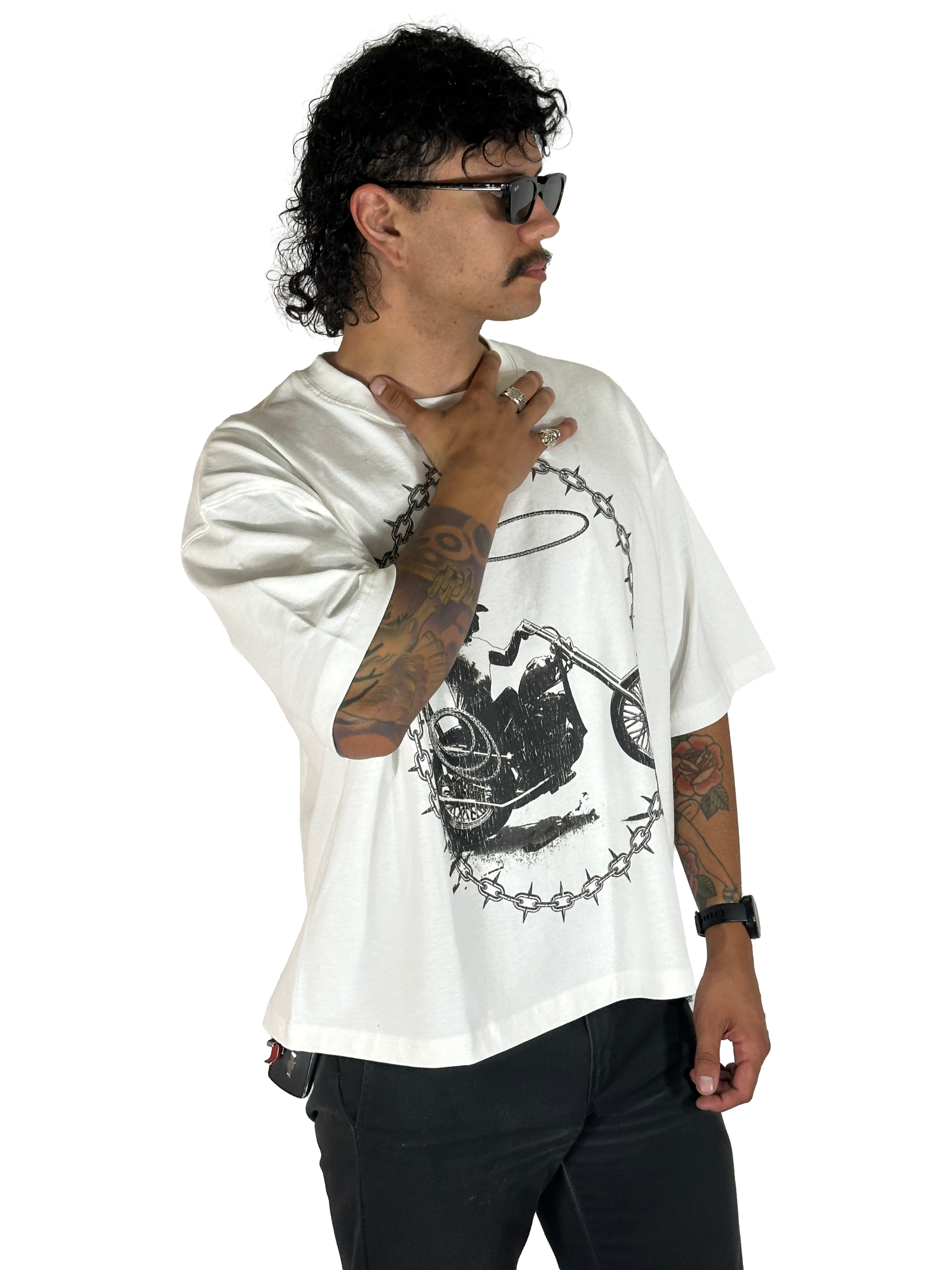 COWBOYS DON'T CRY SHIRT IN WHITE - CLOAK X RPM