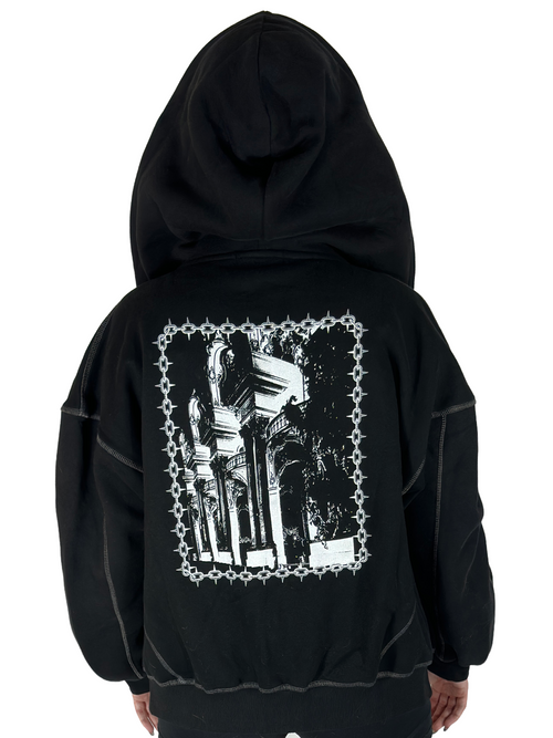 CLOAK SPORT ZIP UP STITCH HOODIE