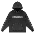 FILIGREE WASHED HOODIE IN BLACK