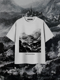 NOSFERATU'S CASTLE TEE IN MIST GRAY