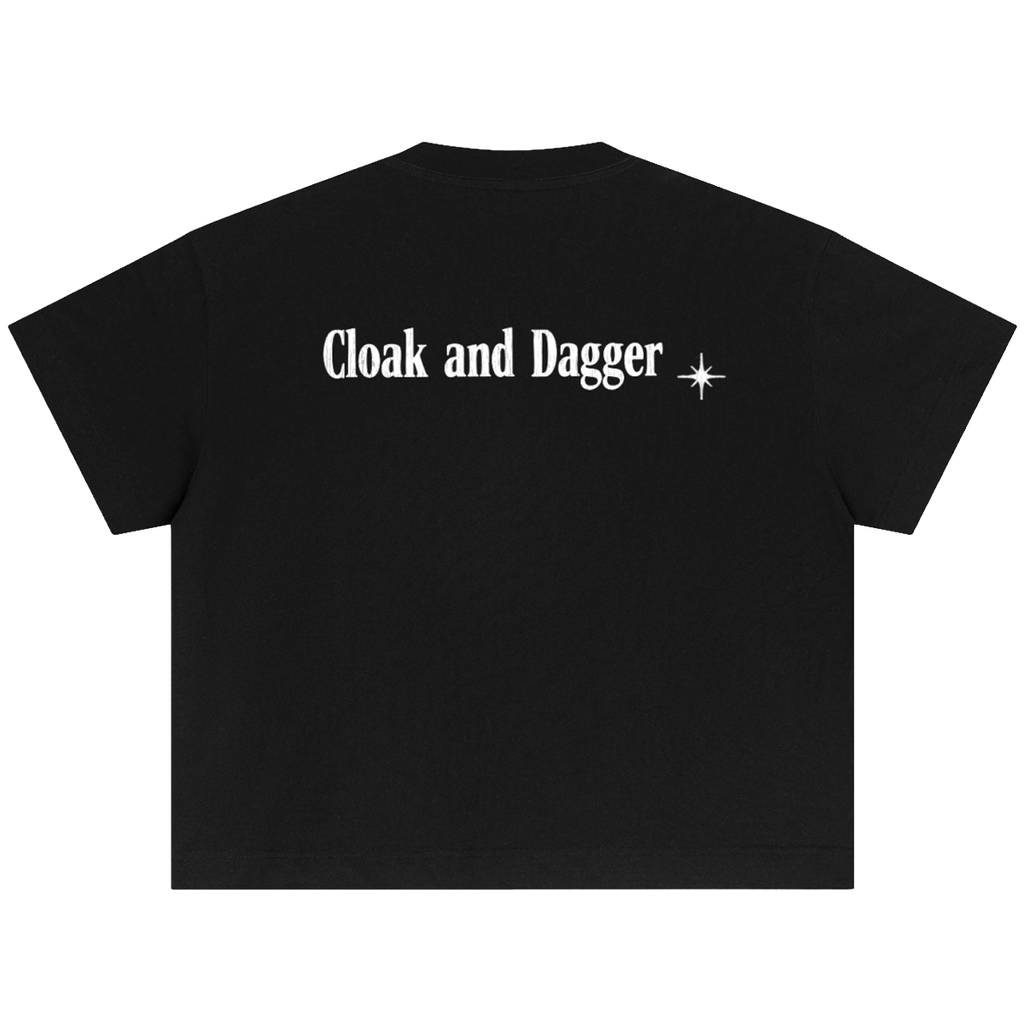 THE FALL BOXY T-SHIRT IN BLACK