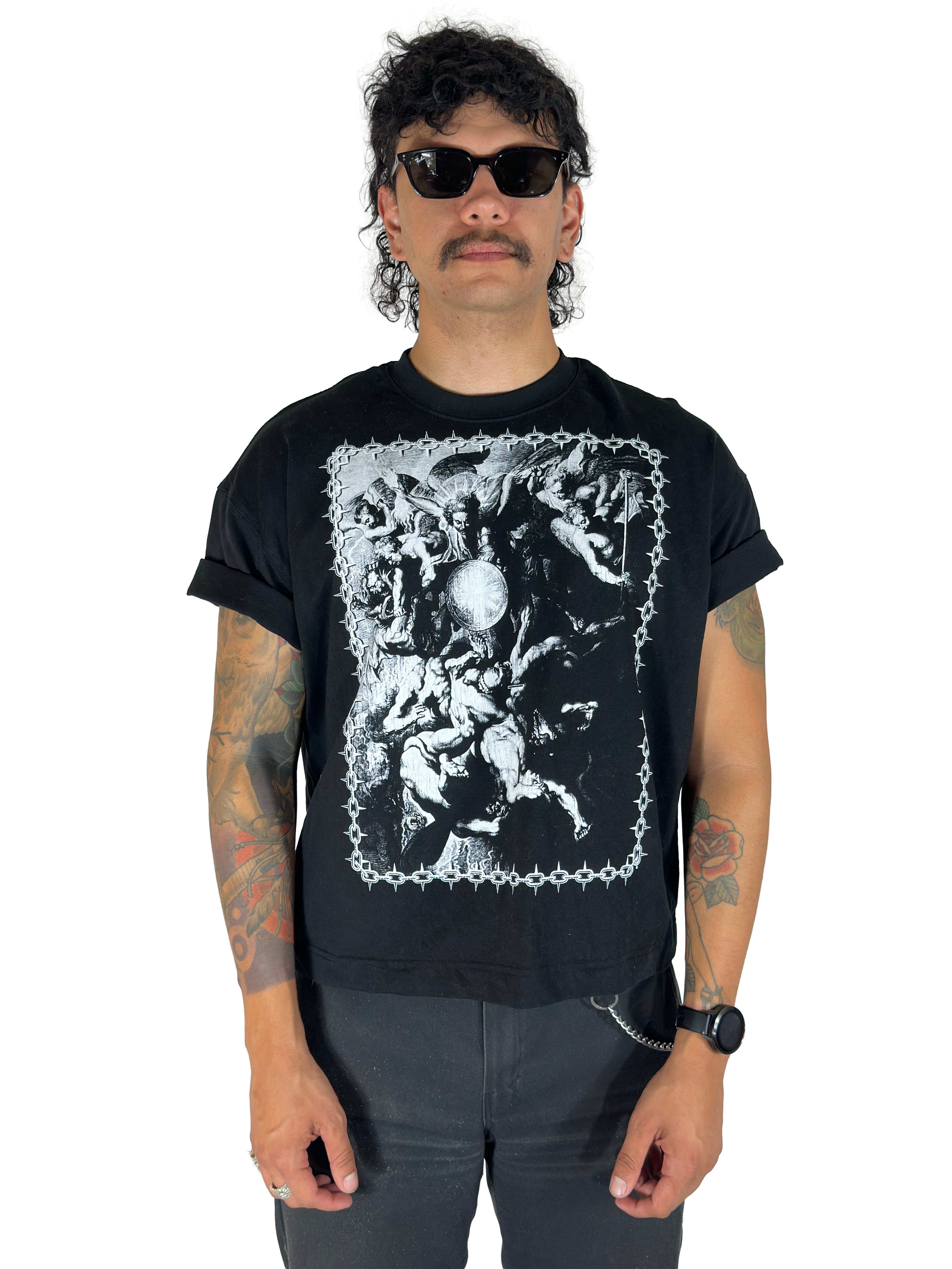 THE FALL BOXY T-SHIRT IN BLACK