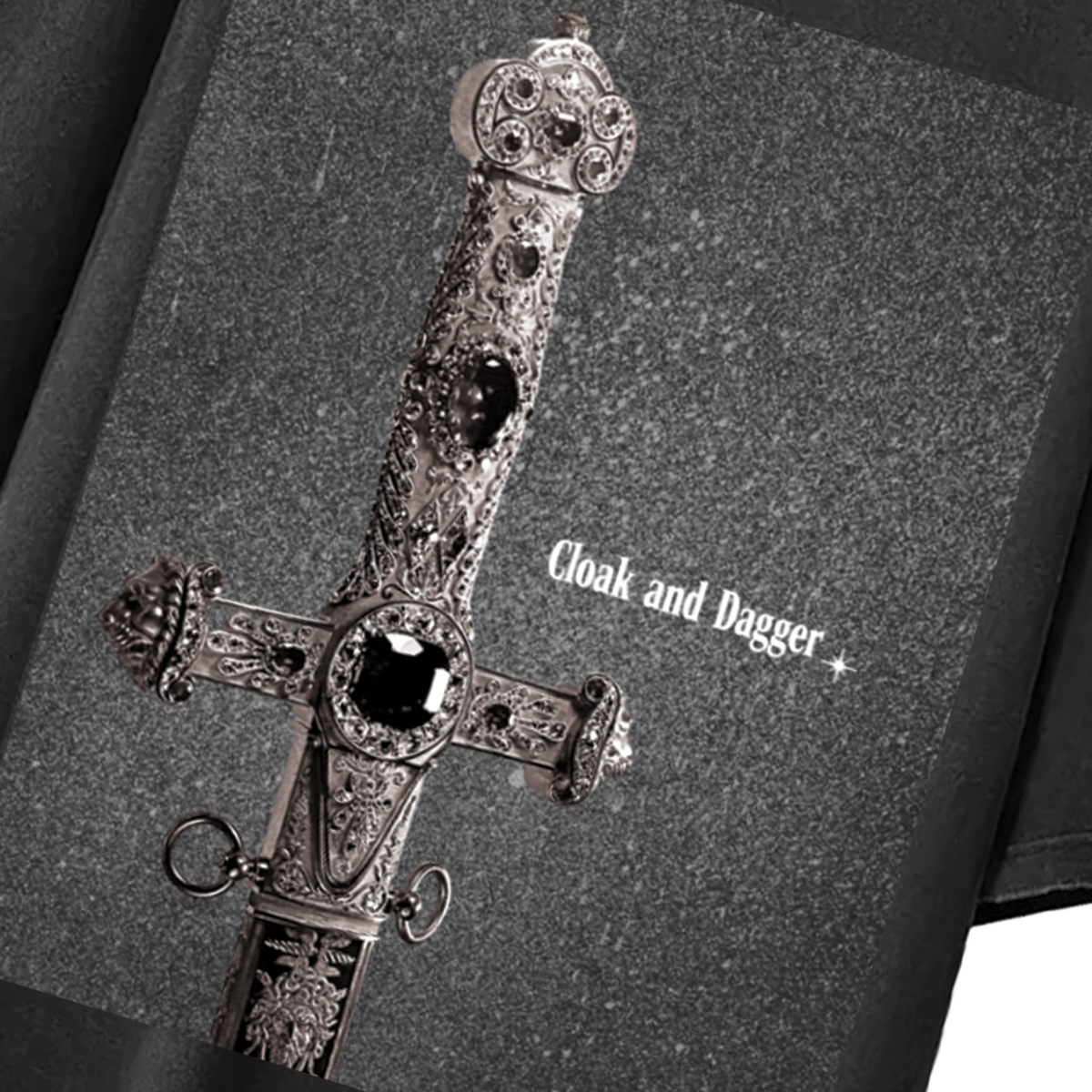 THE HILT BOXY DISTRESSED T-SHIRT IN BLACK