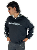 THE ALTAR COLLARED CREWNECK IN BLACK