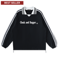 THE ALTAR COLLARED CREWNECK IN BLACK