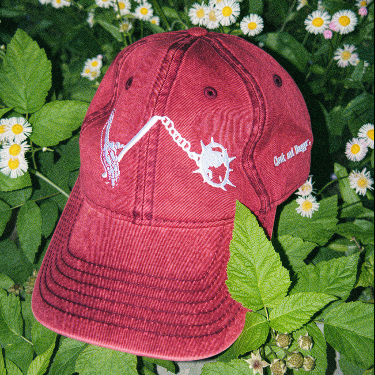 MORNINGSTAR EMBROIDERED CAP IN RUBY