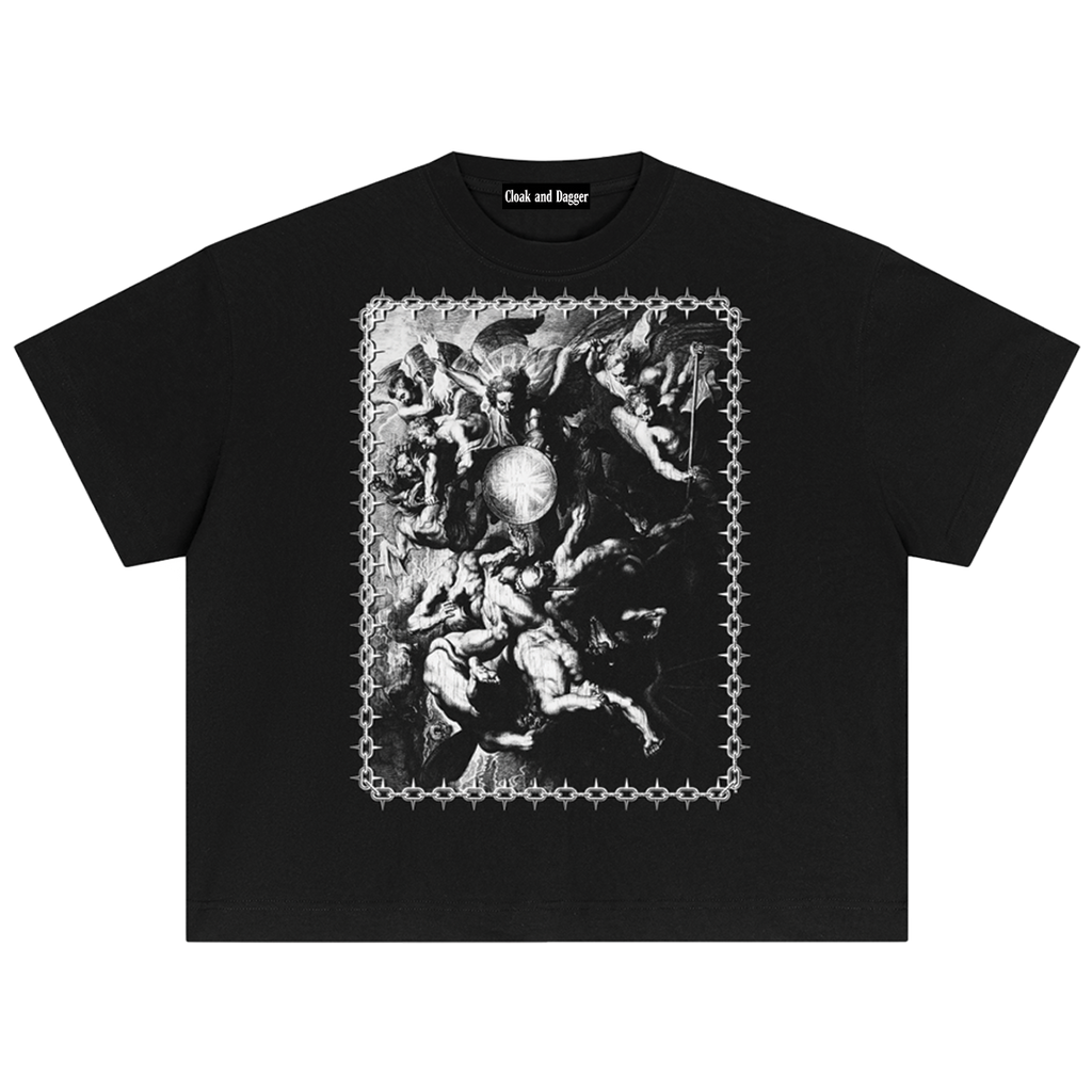 THE FALL BOXY T-SHIRT IN BLACK