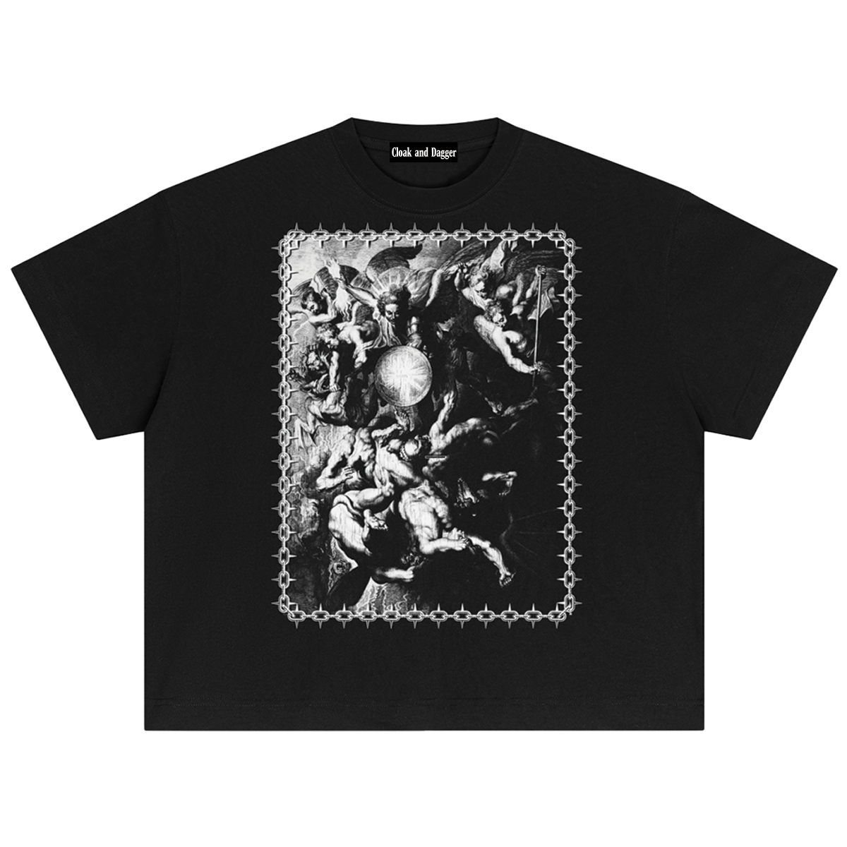 THE FALL BOXY T-SHIRT IN BLACK