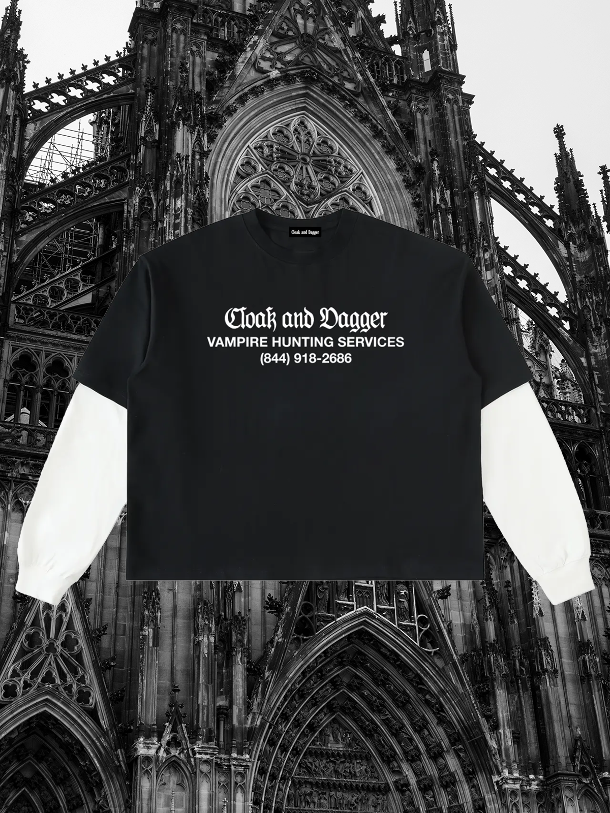 VAMPIRE HUNTER CONTRAST DOUBLE LONG SLEEVE