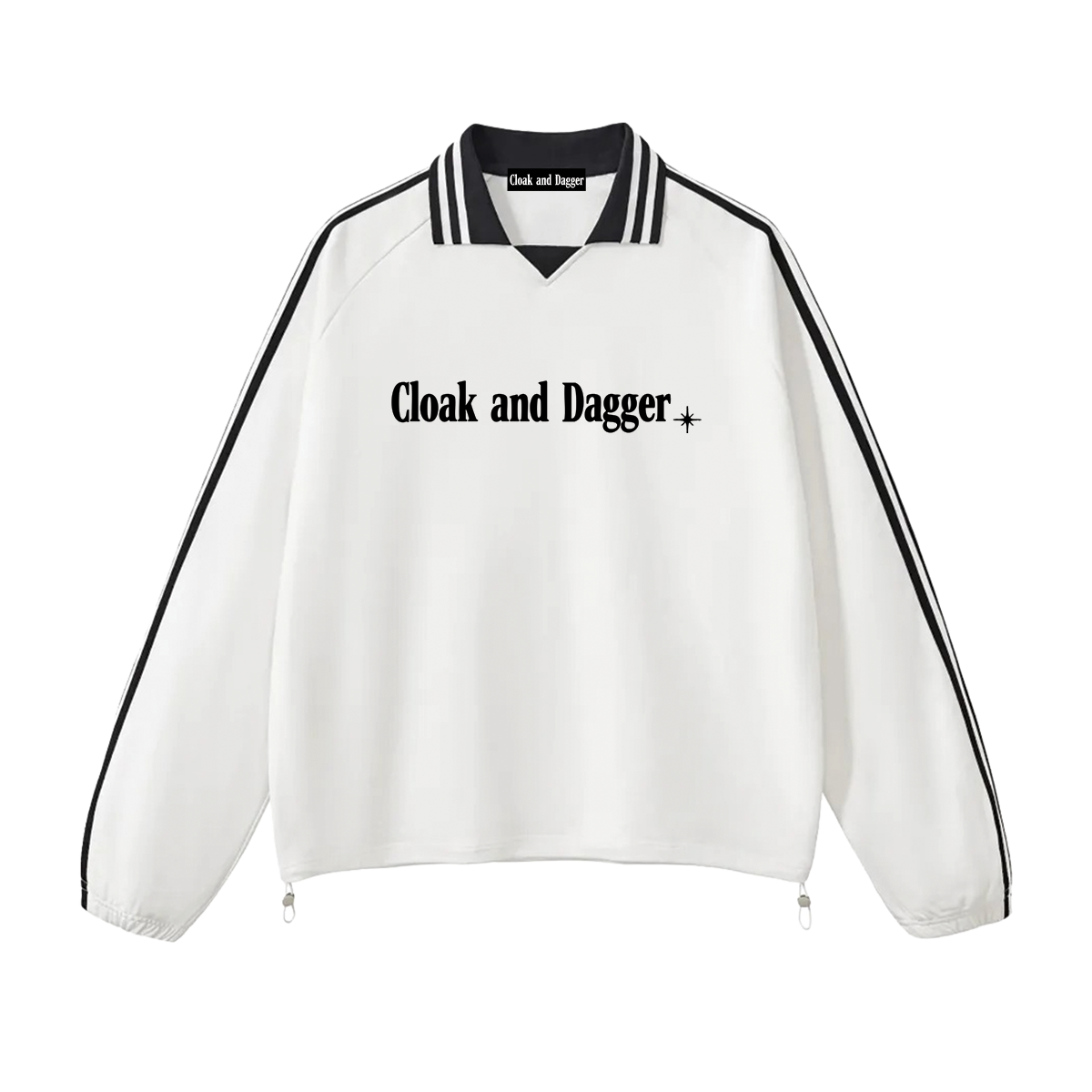 THE ALTAR COLLARED CREWNECK IN WHITE