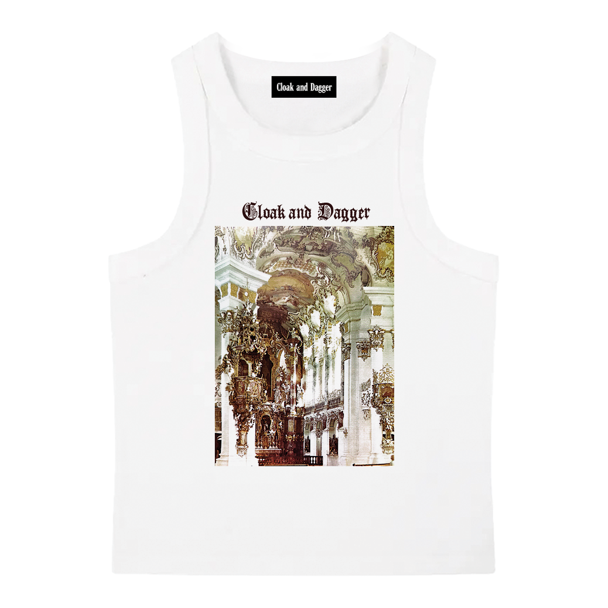 SNOW WHITE CROPPED TANK TOP